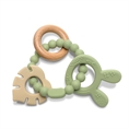 Silicone and Beech Teether “RABIT” Fresh GREEN